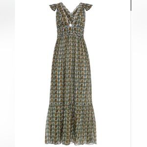 Carolina K Penelope blue shell dress size small